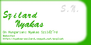 szilard nyakas business card